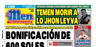 Portada Diario El Men (17/3/2026) Portada Diario El Men (17/3/2026)