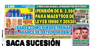 Portada Diario El Men (21/3/2026)