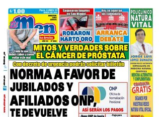 Portada Diario El Men (23/3/2026)