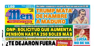 Portada Diario El Men (27/3/2026) Portada Diario El Men (27/3/2026)