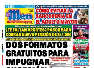 Portada Diario El Men (28/3/2026)