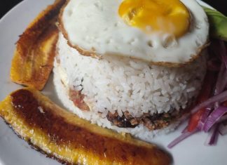 arroz tapado a lo pobre