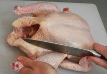 forma correcta de trozar un pollo