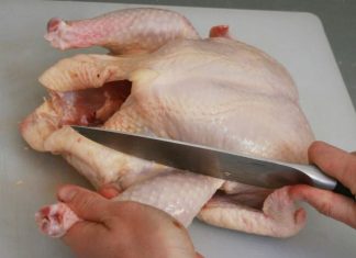 forma correcta de trozar un pollo