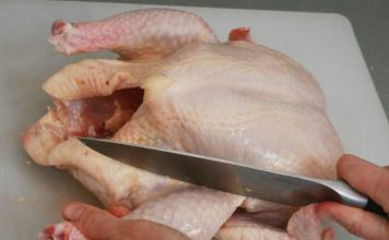 forma correcta de trozar un pollo