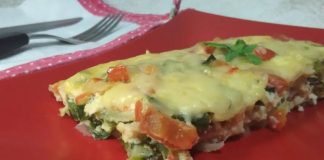 Tortilla o «frittata» de huevo con vegetales frittata de verduras