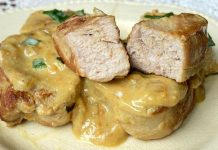 lomo de cerdo a la mostaza