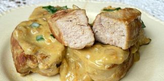 lomo de cerdo a la mostaza