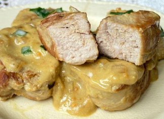 lomo de cerdo a la mostaza