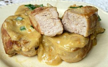 lomo de cerdo a la mostaza