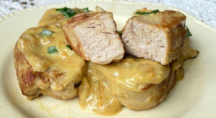 lomo de cerdo a la mostaza lomo de cerdo a la mostaza