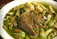 El peruanísimo menestrón de res menestrón