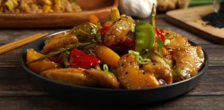 ¡Qué rica pechuga de pollo al durazno! pechuga de pollo al durazno