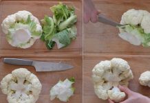 Cómo trozar Coliflor y Brócoli