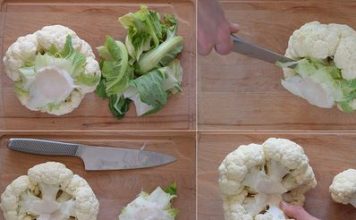 Cómo trozar Coliflor y Brócoli