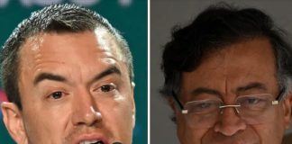 Daniel Noboa y Gustavo Petro