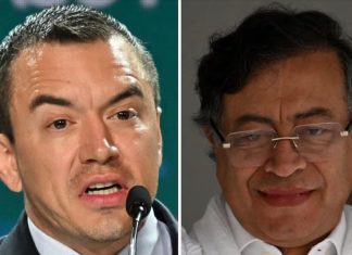 Daniel Noboa y Gustavo Petro