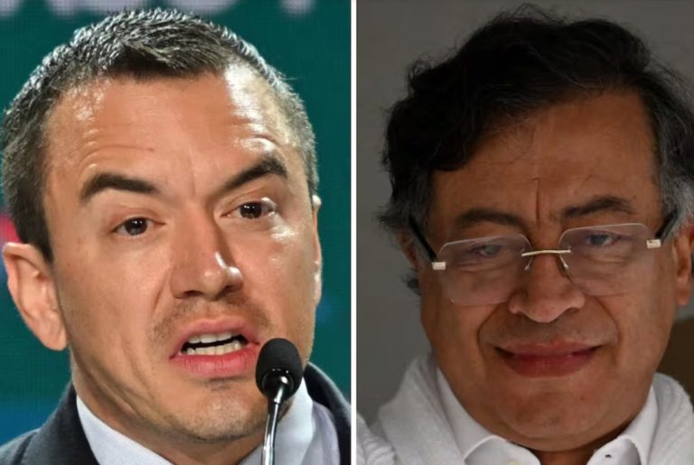 Daniel Noboa y Gustavo Petro