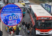 Diesel sigue subiendo y los pasajes también