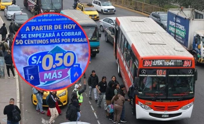 Diesel sigue subiendo y los pasajes también