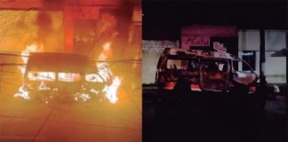 Extorsionadores incendian combi ruta Lima–Callao