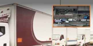 Furgonetas de Gálaga se quedaron varadas