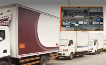 Furgonetas de Gálaga se quedaron varadas