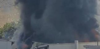 Incendio en escuela de suboficiales PNP