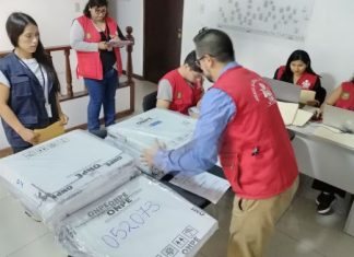 Jurado Electoral Especial Lima Sur 2 (JEE Lima Sur 2) recibió cédulas electorales correspondientes a 39 mesas de sufragio