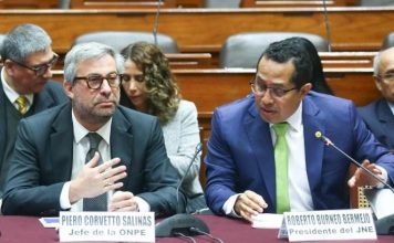 La Comisión de Fiscalización y Contraloría del Congreso citó al jefe de la ONPE, Piero Corvetto Salinas, y al titular del JNE, Roberto Burneo Bermejo