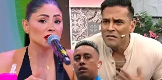 Pamela Franco, Christian Domínguez y Christian Cueva