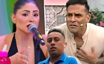 Pamela Franco, Christian Domínguez y Christian Cueva