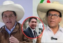 Cerrón los acusa de pacto mafioso Pedro Castillo , Vladimir Cerrón y Roberto Sánchez