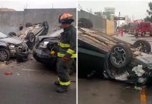 Tremendo choque en San Miguel