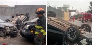 Tremendo choque en San Miguel