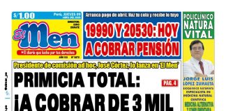 Portada Diario El Men (9/4/2026)