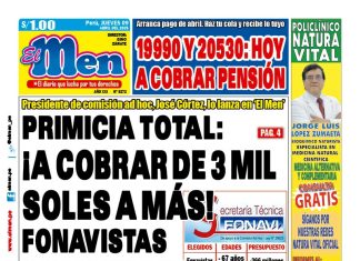 Portada Diario El Men (9/4/2026) Portada Diario El Men (9/4/2026)