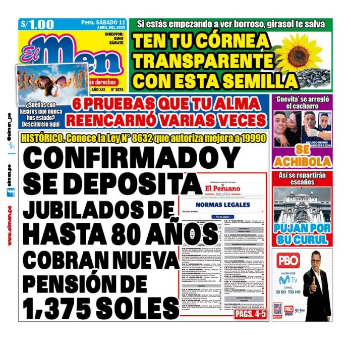 Portada Diario El Men (11/4/2026)