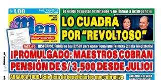 Portada Diario El Men (16/4/2026)