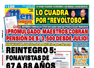 Portada Diario El Men (16/4/2026)