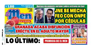 Portada Diario El Men (18/4/2026)