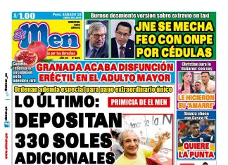 Portada Diario El Men (18/4/2026)