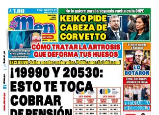 Portada Diario El Men (21/4/2026)