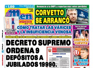 Portada Diario El Men (22/4/2026)