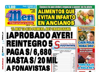 Portada Diario El Men (24/4/2026)