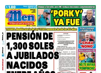 Portada Diario El Men (25/4/2026)