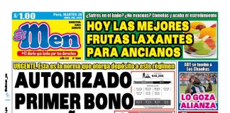Portada Diario El Men (28/4/2026)
