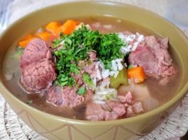 caldo de cordero