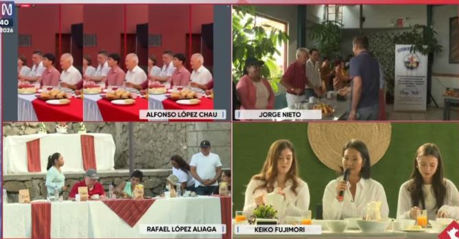desayuno de los candidatos presidenciales