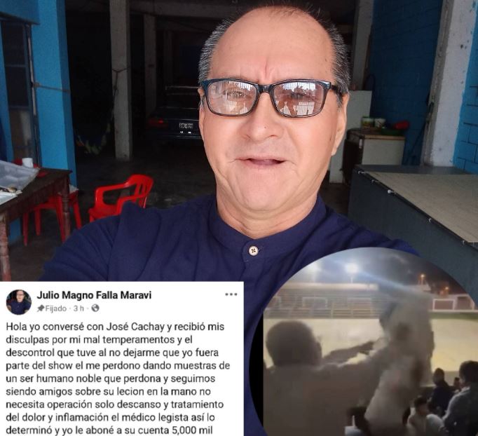 Agresor de Cachay dice que cómico lo perdonó Agresor de Cachay dice que cómico lo perdonó